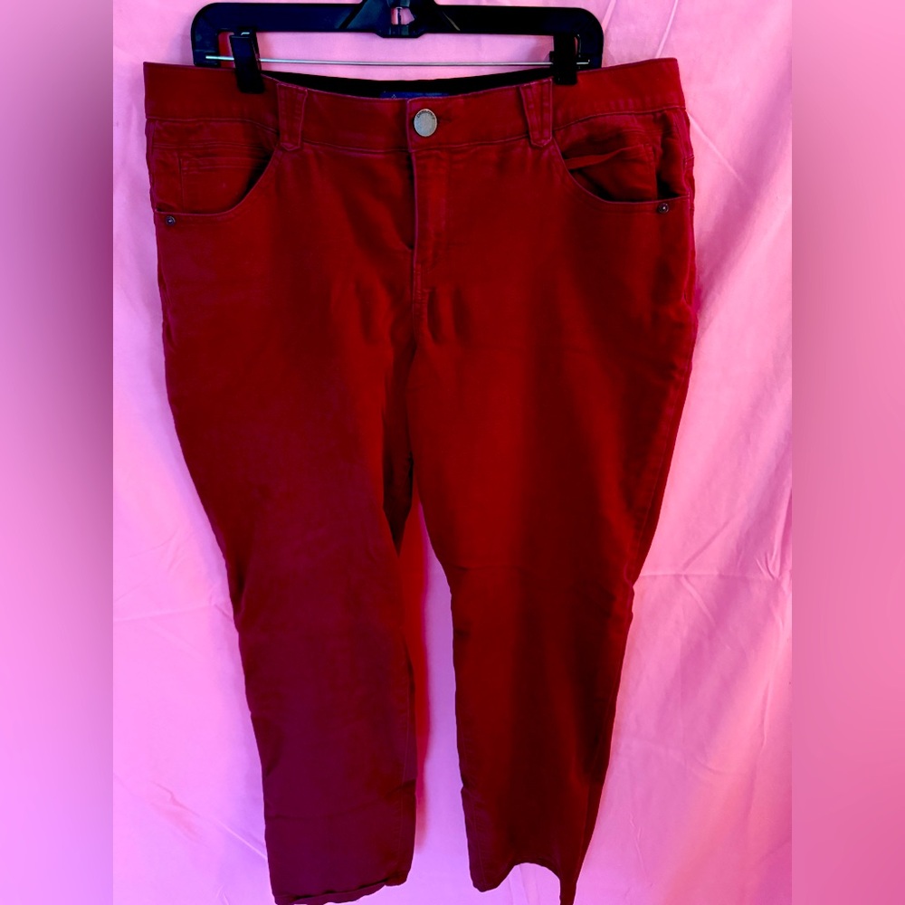 Red dress pants